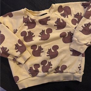 Mini rodini - size 6 - squirrel sweatshirt  - EUC